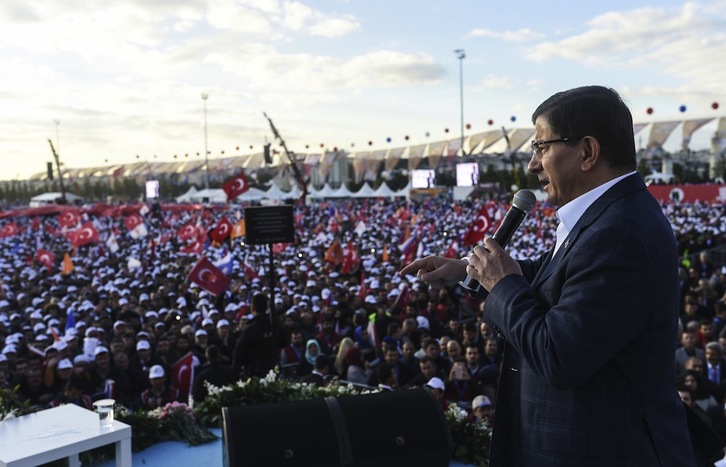 Erdogan, tras una marcha a su favor. (Bulent KILIC / AFP)