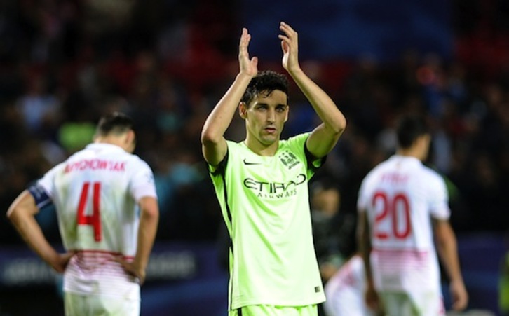 Jesús Navas ha jugado este martes contra su equipo. (Cristina QUICLER/AFP PHOTO)