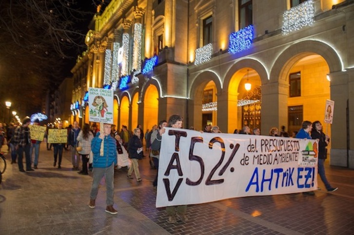 Movilización contra el TAV en Donostia. (Juan Carlos RUIZ/ARGAZKI PRESS)