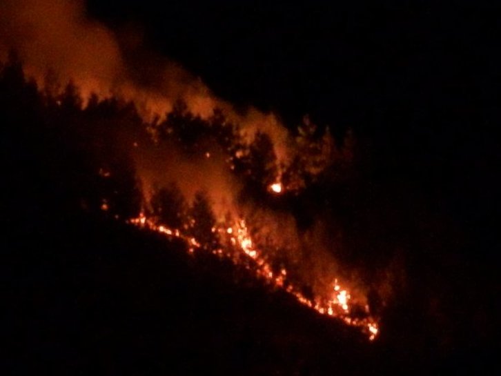 Leitzaran bailaren piztu zen sutea Andoainen. (@MeteoAndoain)