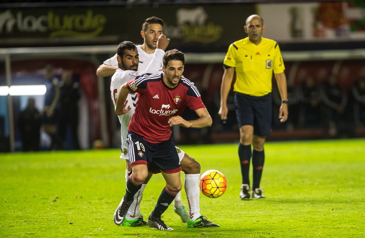 Osasuna ha sido superior, pero no ha podido sumar tres puntos frente al Nàstic. (Jagoba MANTEROLA / ARGAZKI PRESS)