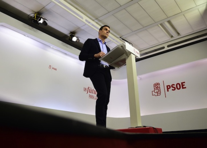 El secretario general del PSOE, Pedro Sánchez. (Pierre-Philippe MARCOU/AFP)