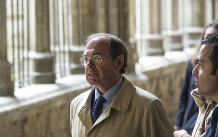 Pío García-Escudero, en 2014, durante una visita a Iruñea. (Jagoba MANTEROLA/ARGAZKI PRESS) 