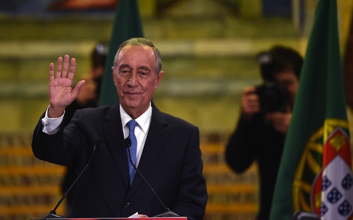 Rebelo de Sousa, presidente de Portugal. (Francisco LEONG / AFP)