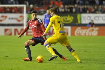 Mikel Merino, en un encuentro de esta temporada frente al Alcorcón. (Idoia ZABALETA / ARGAZKI PRESS)