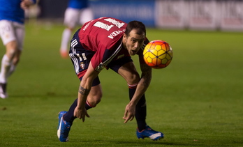 Urko Vera ha debutado con Osasuna. (Iñigo URIZ / ARGAZKI PRESS)