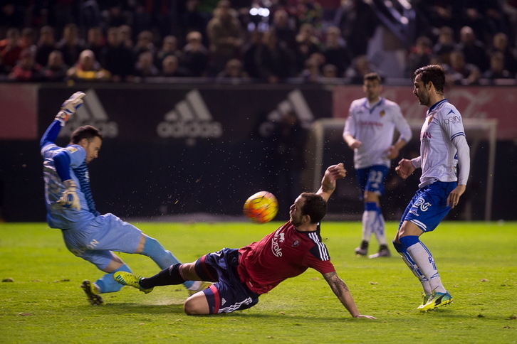 Osasuna no ha podido pasar del empate en El Sadar. (Iñigo URIZ / ARGAZKI PRESS)