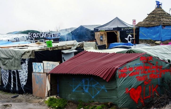 La zona denominada como «La Jungla» de Calais. (Denis CHARLET/AFP)