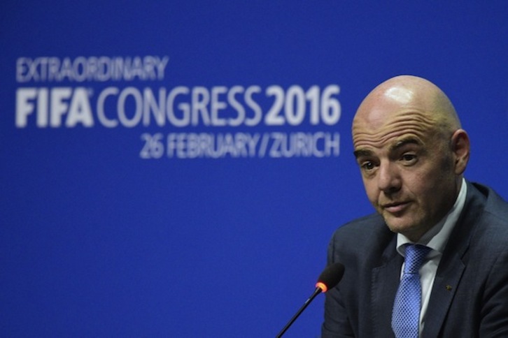 Gianni Infantino, elegido presidente de la FIFA. (Olivier MORIN/AFP)