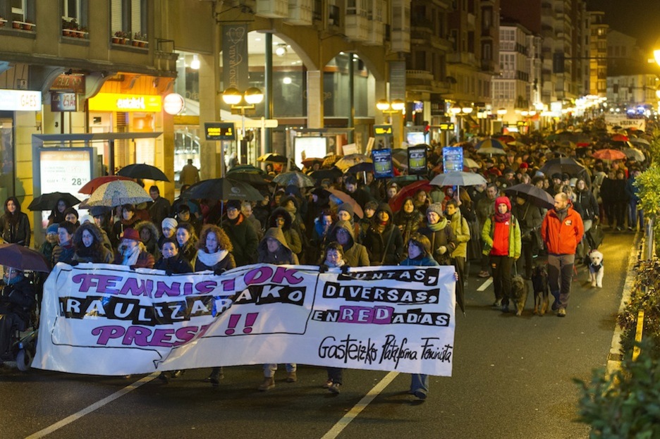 Manifestación en Gasteiz. (Juanan RUIZ / ARGAZKI PRESS)