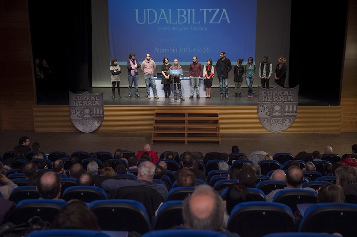 Asamblea Nacional de Udalbiltza, celebrada el pasado febrero. (Iñigo URIZ/ARGAZKI PRESS)