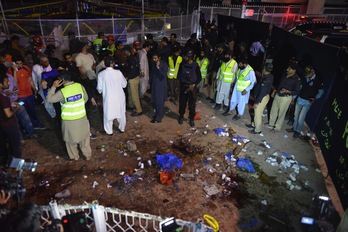 Al menos 50 muertos en un ataque en Lahore, Pakistán. (Arif ALI / AFP)