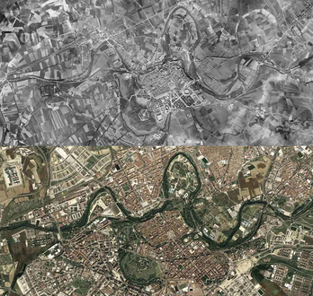 Iruñea en 1929 y en 2014