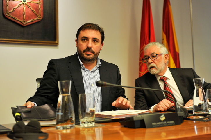 Unai Hualde, presidente de la comisión de investigación sobre la CAN. (Idoia ZABALETA / ARGAZKI PRESS)