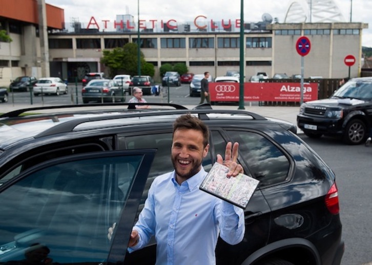 Gurpegi se despedirá de la afición rojiblanca el sábado en San Mamés. (Luis JAUREGIALTZO/ARGAZKI PRESS)