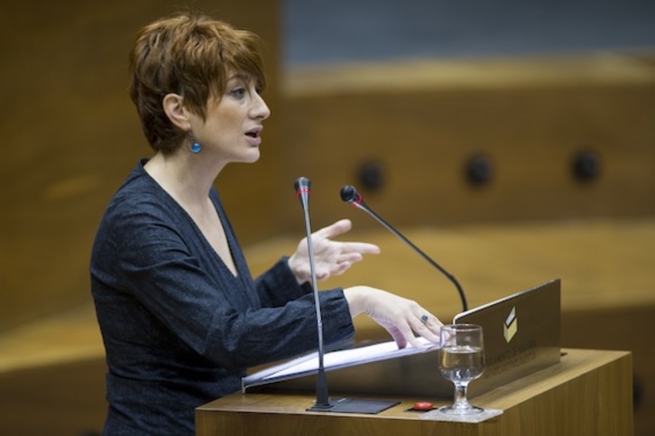 Bakartxo Ruiz, Nafarroako Parlamentuan. (Iñigo URIZ/ARGAZKI PRESS)