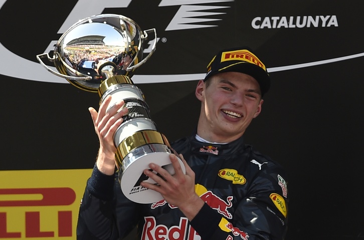 El holandés Max Verstappen, ganador en Montmeló. (Lluis GENE / AFP)