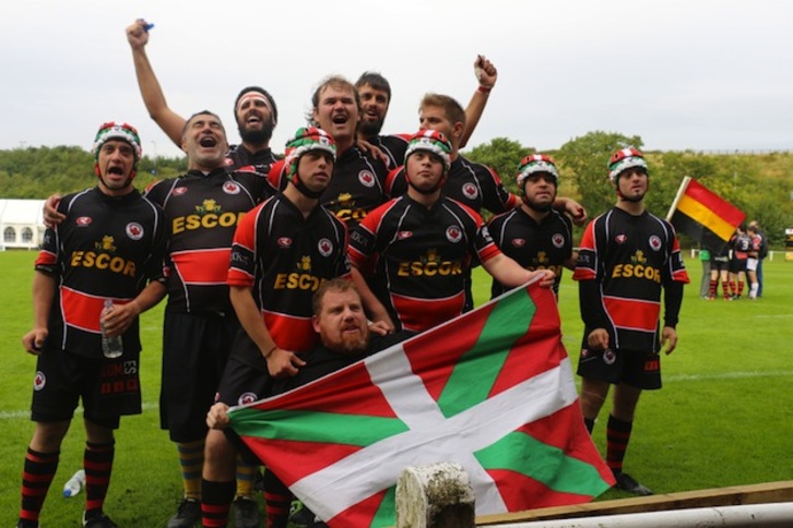 Jugadores del Gaztedi, el año pasado en el Mundial de Bradford. (www.gaztedirugby.com)