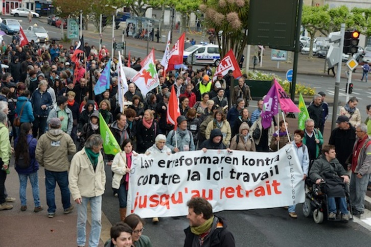 Baionako manifestazioaren irudia. (Isabelle MIQUELESTORENA)