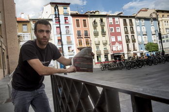 Hector Barandika, ‘Gazte Boterea Eraiki’ jardunaldietako antolatzaileetako bat. (Iñigo URIZ / ARGAZKI PRESS)