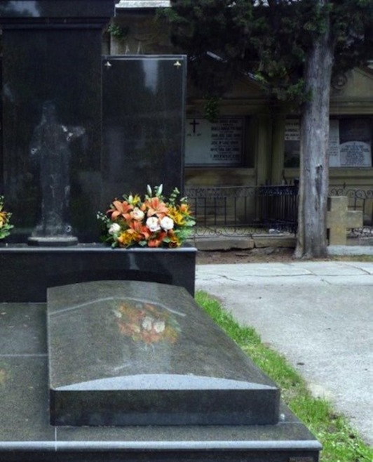 Tumbas saqueadas en mayo en el cementerio de Iruñea.