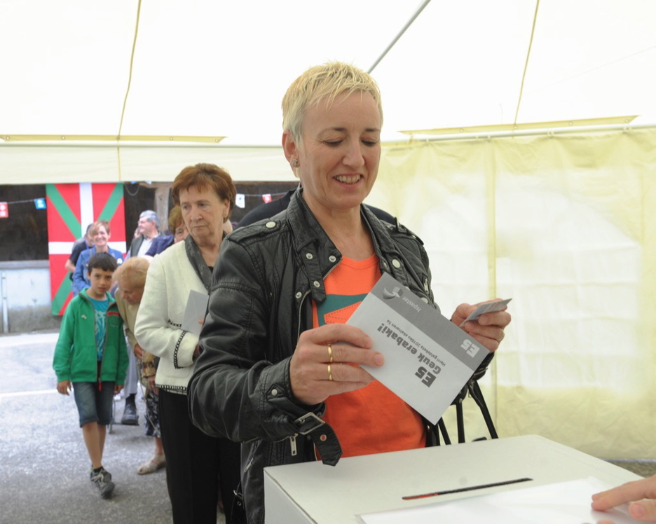 Ispaster es el único municipio de Bizkaia que ha votado hoy. (Marisol RAMIREZ / ARGAZKI PRESS)