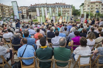 Mitin de EH Bildu en Irun. (Juan Carlos RUIZ / ARGAZKI PRESS))