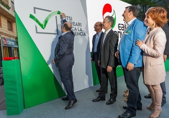 El PNV ha iniciado su campaña en Gasteiz. (Juanan RUIZ / ARGAZKI PRESS)