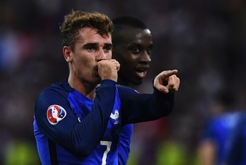 Griezmann celebra su gol. (Francnk FIFE/AFP)