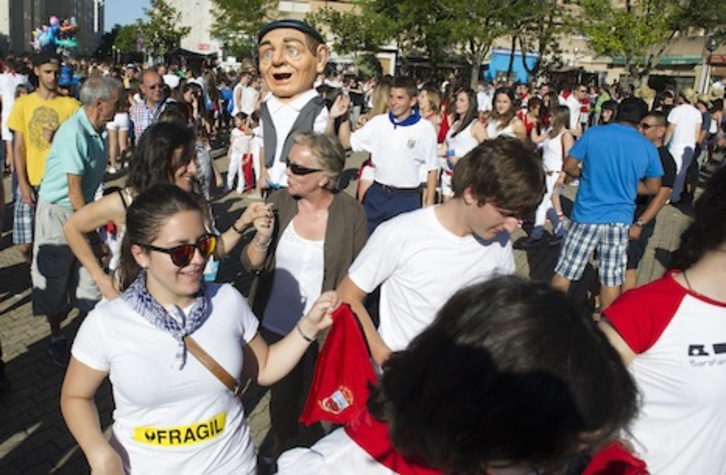 Comienzan cinco intensos días festivos en Barañain. (Jagoba MANTEROLA/ARGAZKI PRESS)