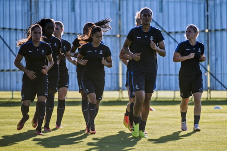 Entrenamiento de la selección francesa de fútbol. (GUSTAVO ANDRADE  / AFP)