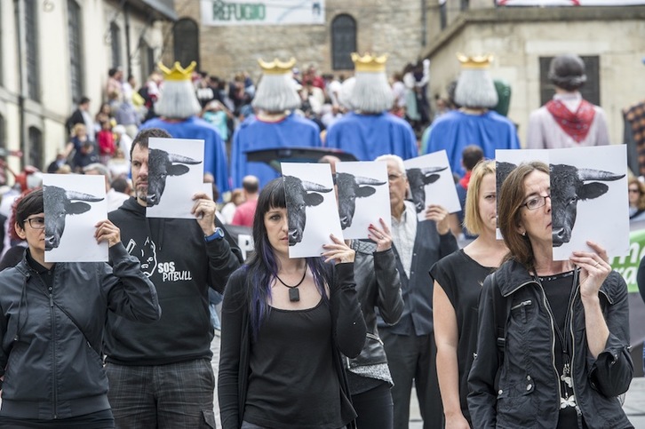 Movilización contra las corridas de toros. (Marisol RAMÍREZ / ARGAZKI PRESS) 