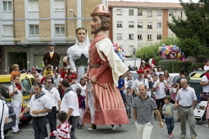 Los gigantes no faltarán a su cita con las fiestas. (Iñigo URIZ/ARGAZKI PRESS)