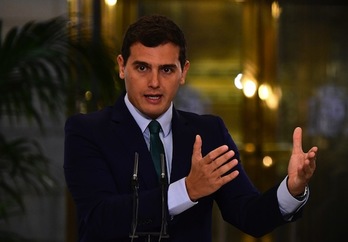 Albert Rivera, líder de Ciudadanos. (Gerard JULIEN/AFP)
