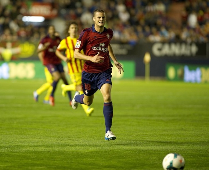 Oriol Riera vuelve a Osasuna. (Idoia ZABALETA/ARGAZKI PRESS)