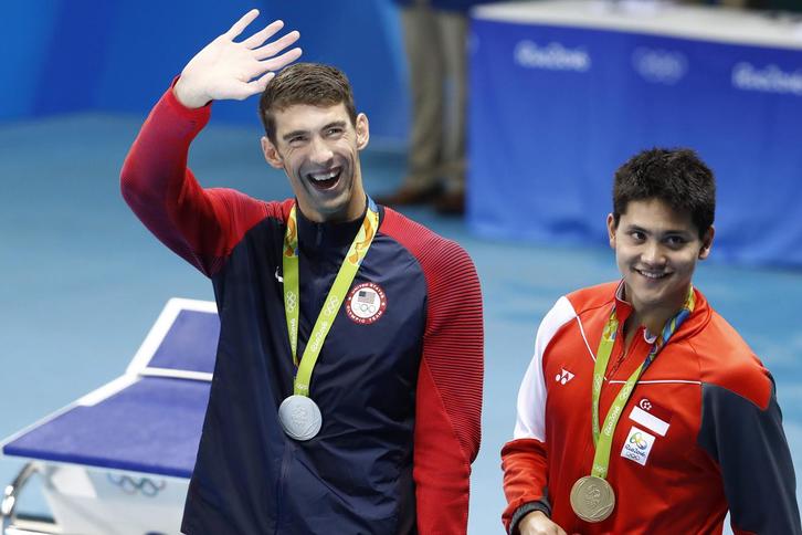 Michael Phelps ha sido batido por el singapureño Joseph Schooling. (Odd ANDERSEN/AFP)