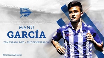 Manu García, nuevo jugador del Alavés. 