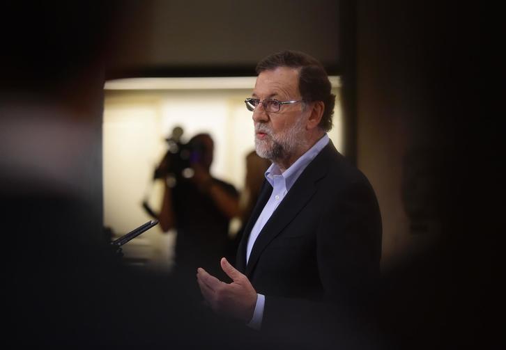 El presidente del Gobierno español en funciones, Mariano Rajoy. (Pierre-Philippe MARCOU/AFP)