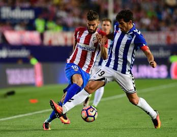 Manu Garciak egin du gasteiztarren gola. (Pierre-Philippe MARCOU/AFP)