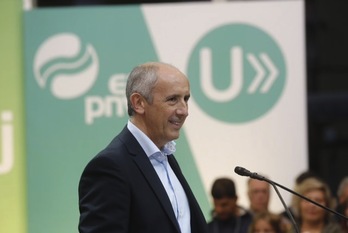 Josu Erkoreka, durante un acto del PNV. (EAJ-PNV)