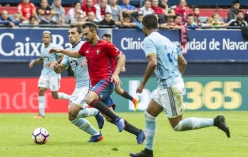 Osasuna intentará mejorar la imagen ofrecia ante el Celta. (Jagoba MANTEROLA/ARGAZKI PRESS)