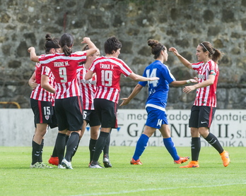 Athletic izan da hiru puntuak eskuratu dituen euskal talde bakarra. (ARGAZKI PRESS)