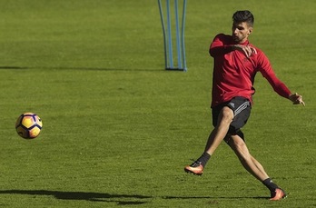 Kenan Kodro considera que Osasuna debe tener la alta intensidad que le caracteriza. (OSASUNA)