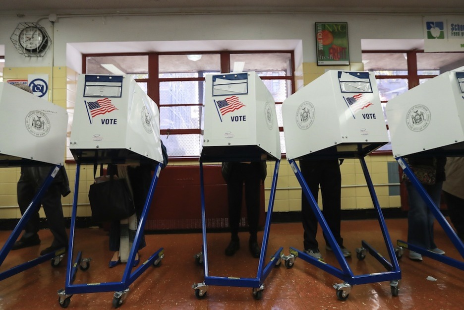Cabinas de voto en Nueva York. (Michael REAVES / AFP)