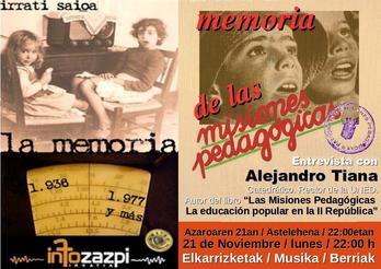 La Memoria. Misiones Pedagogicas.