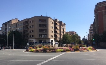Vista de la actual plaza de las Merindades, espacio con un nombre que ha estado muy condicionado por la situación política del momento.