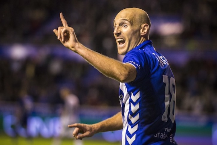 Gaizka Toquero, en un partido anterior. (Jaizki FONTANEDA/ARGAZKI PRESS)