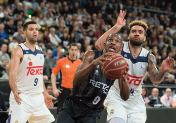 El Bilbao Basket no ha podido culminar la remontada. (Monika del VALLE/ARGAZKI PRESS)