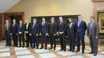 Reunión del Patronato del Museo Bellas Artes con la presencia del nuevo director Miguel Zugaza. (Diputación de Bizkaia)