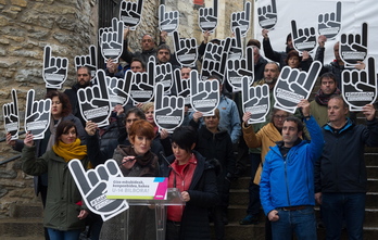 Acto de EH Bildu. (Raul BOGAJO/ARGAZKI PRESS)